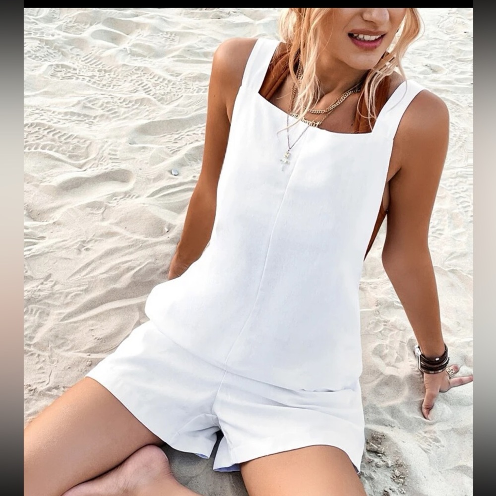 SHEIN WHITE ROMPER